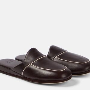 The Row Beck Leather Mules in Brown in Size 36 - NEVER WORN/STILL IN BOX w/ tags